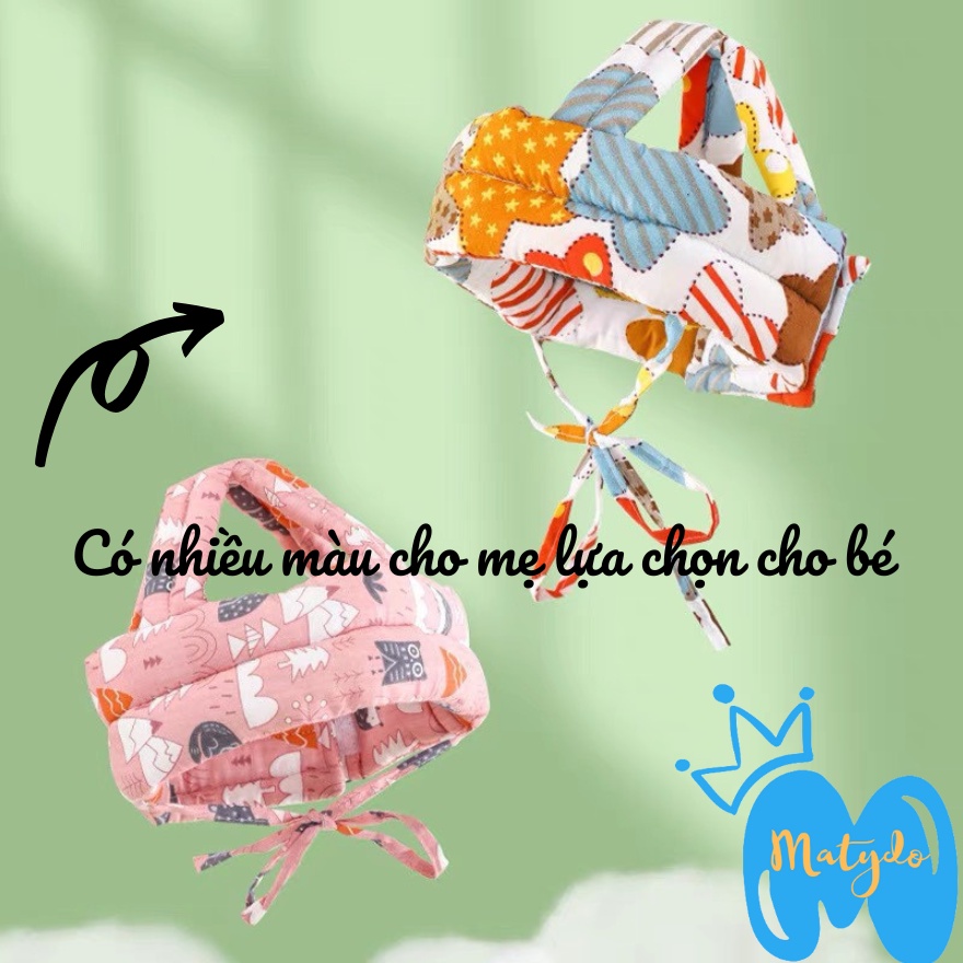 Mũ bảo hiểm cho trẻ em bảo vệ đầu cho bé tập bò tập đi đồ dùng cho bé