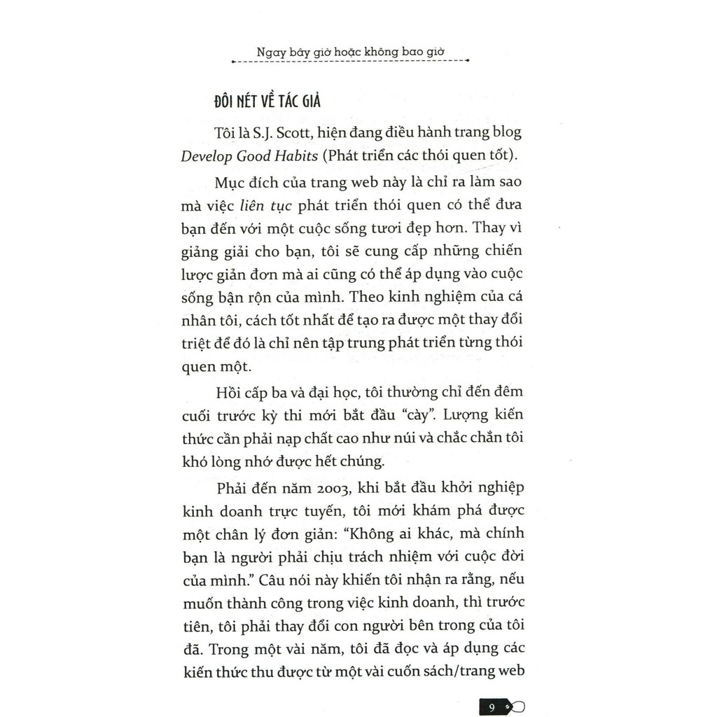 [Sách Thật] Ngay Bây Giờ Hoặc Không Bao Giờ (Tái Bản) - S.J. Scott