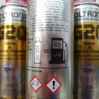 Vệ Sinh Xăng VOLTRONIC G20 VALVE & INJECTOR CLEANER (300ml)