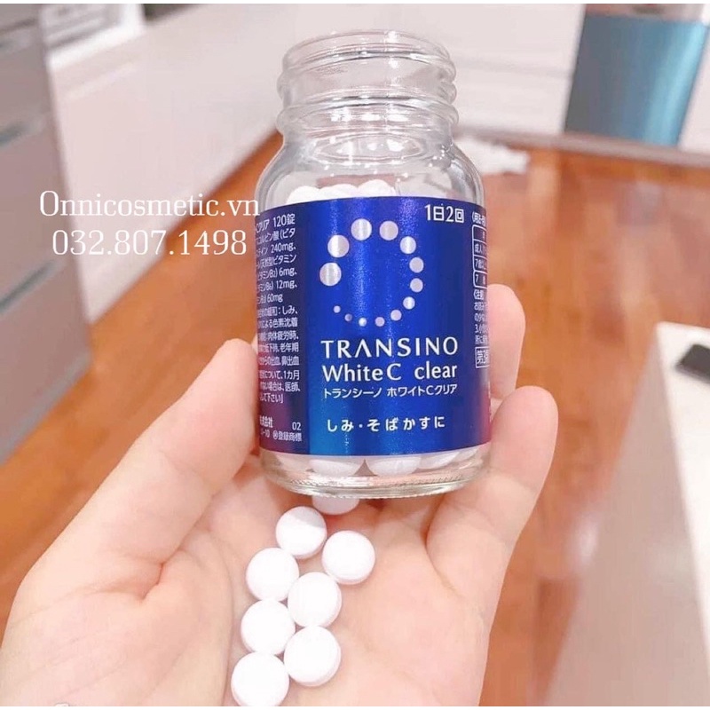 Viên uống trắng da Transino Nhật Bản 120 viên