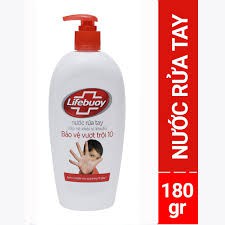 Nước rửa tay Lifebuoy bảo vệ vượt trội 10 180g