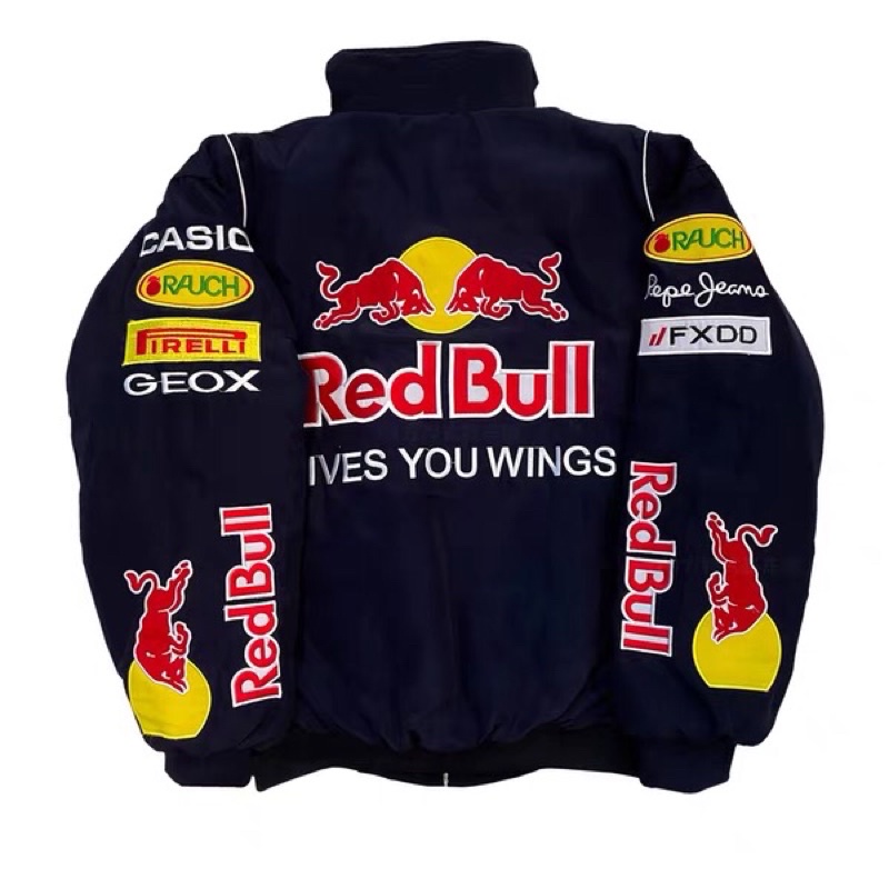 Áo khoác mùa đông redbull kiểu đua xe F1 varsity unisex, bomber chất oversize