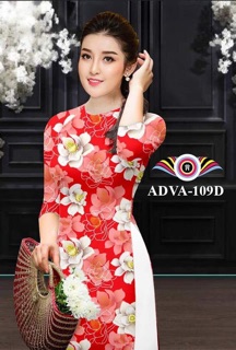 Áo dài hoa nhí mẫu mới