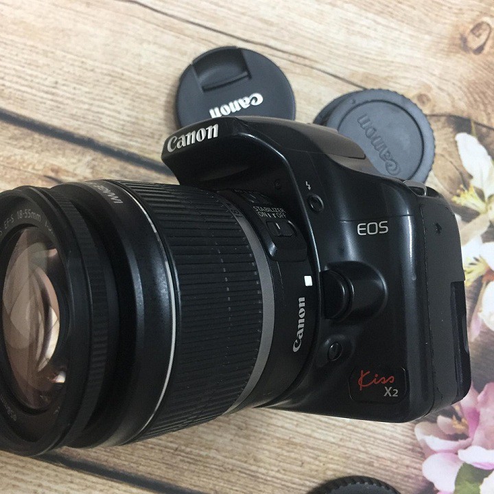 Máy ảnh Canon kiss X2 (Canon 450D) kèm ống kính 18-55