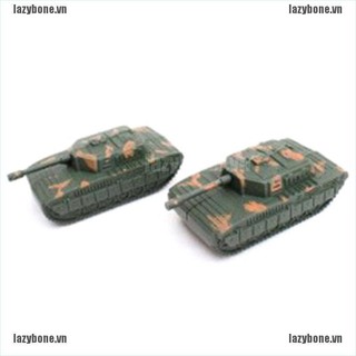 {lazy} 2pcs Sand Table Plastic Tiger Tanks Toy World War II Germany Military Model{bone}