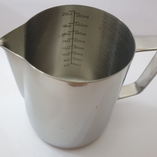 Ca đánh sữa inox 600ml có vạch chia