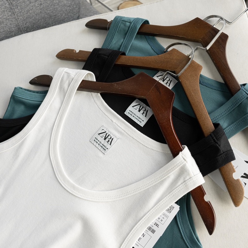 ÁO TANKTOP TRƠN ZARA DƯ VNXK CHÍNH HÃNG