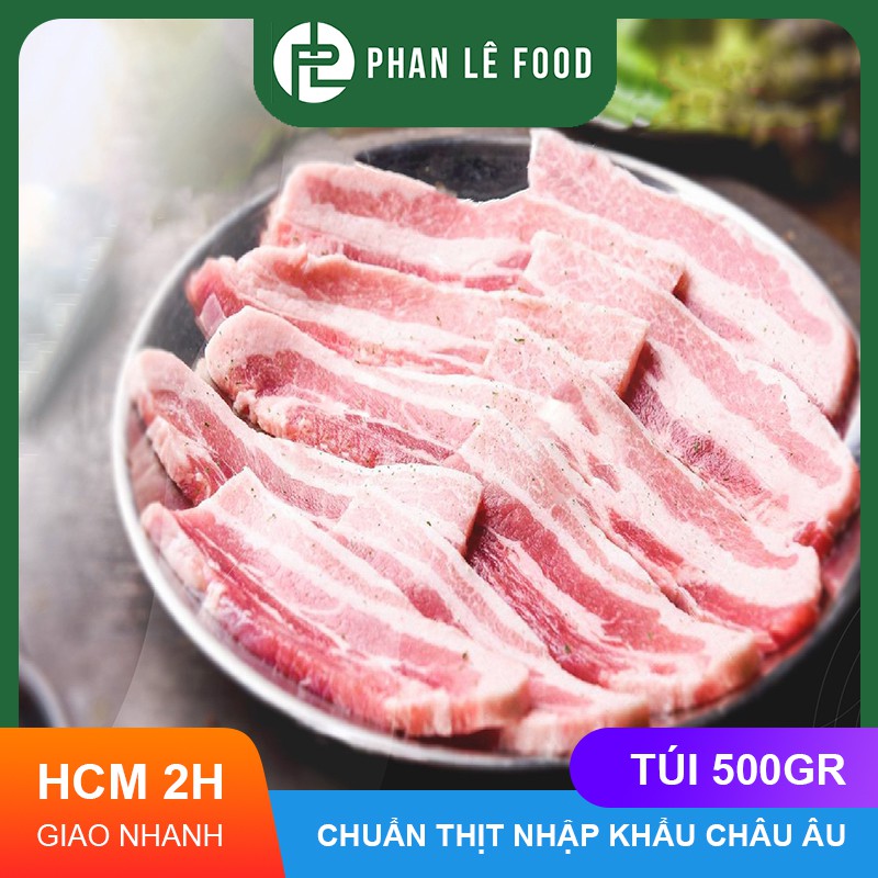 [GIAO NHANH HCM] Ba Rọi Heo Không Da Ba Lan (500gr) - Thịt tươi mềm trong ngày - Cắt theo yêu cầu
