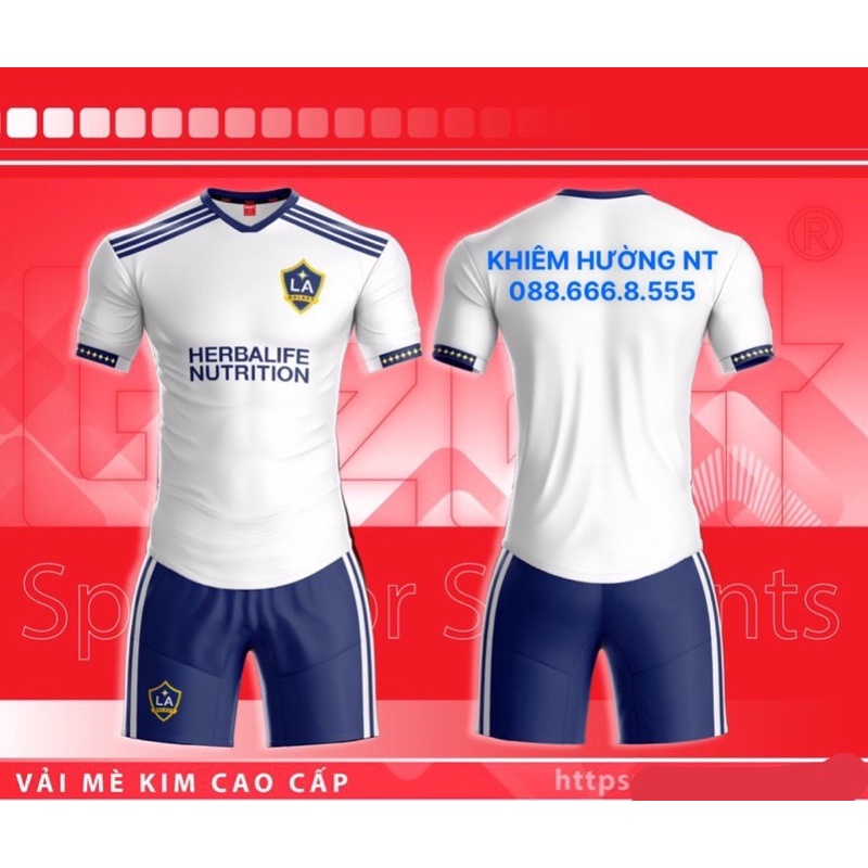 Áo Bóng Đá CLB Los Angeles Galaxy Xanh Lý Sân Khách Mẫu Mới Nhất 2022-2023