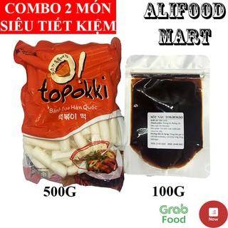 500G BÁNH GẠO HÀN QUỐC SANADLE KÈM 100G SỐT TOK HÀN QUỐC