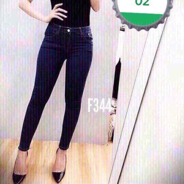 Quần jean nữ đen trơn cao cấp tcs ms1004