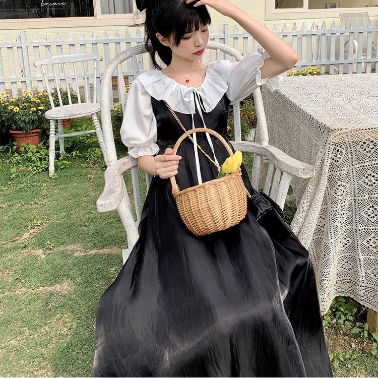 Phụ Nữ Mùa Thu Thời Trang Mới Sang Trọng Váy Midi Phiên Bản Hàn Quốc Váy Ngọt Ngào Cổ Điển