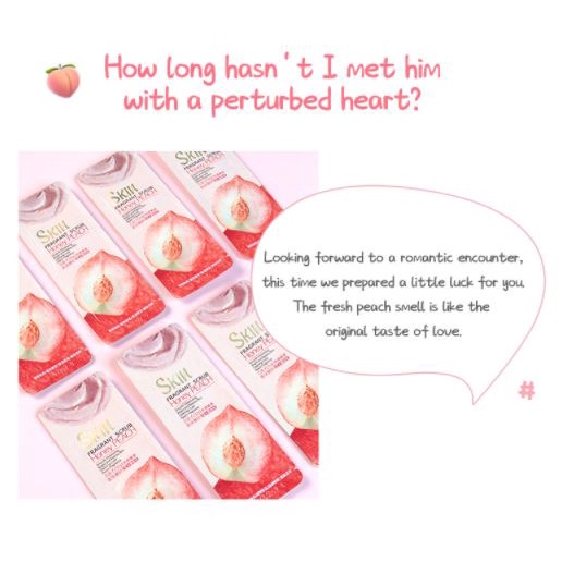 Gói Gel Tẩy Tế Bào Chết Đào Fenyi Skin Honey Peach 3g