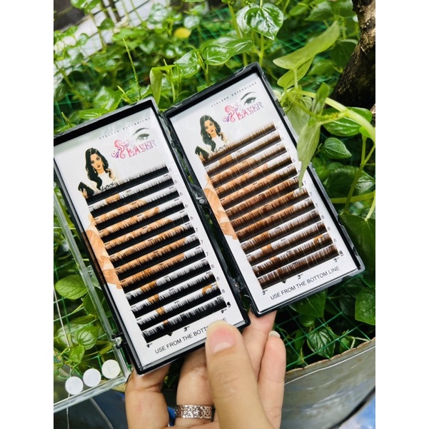 Mi dưới mi baby mix sz 6-7-8-9mm nâu và đen siêu tiện
