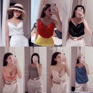 ÁO 2 DÂY LỤA CỔ ĐỔ