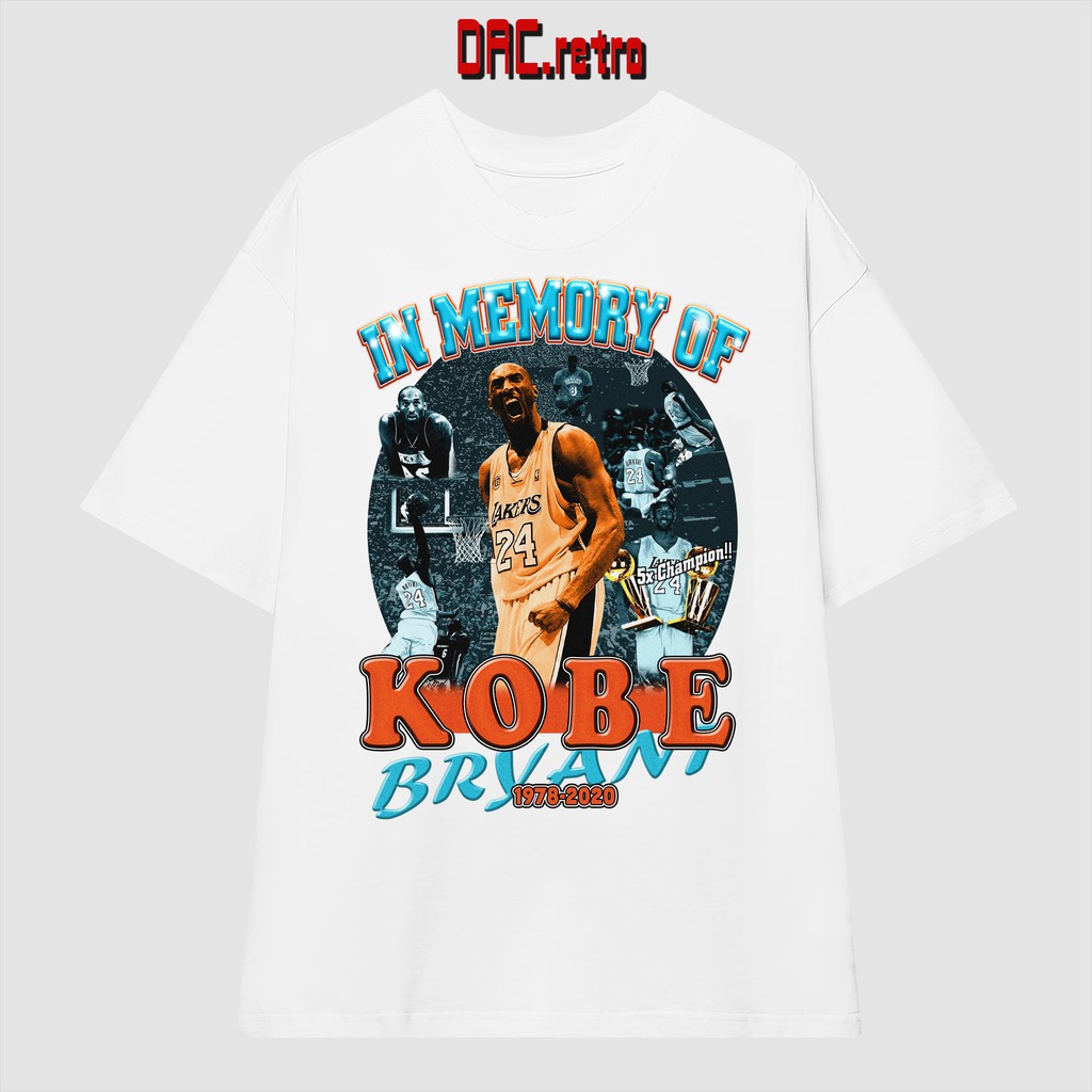 Áo Thun Bóng Rổ Vintage Kobe Bryant tay lỡ Unisex nhiều Form in hình Cầu Thủ Bóng Rổ Kobe Bryant [Tặng Voucher 10%]