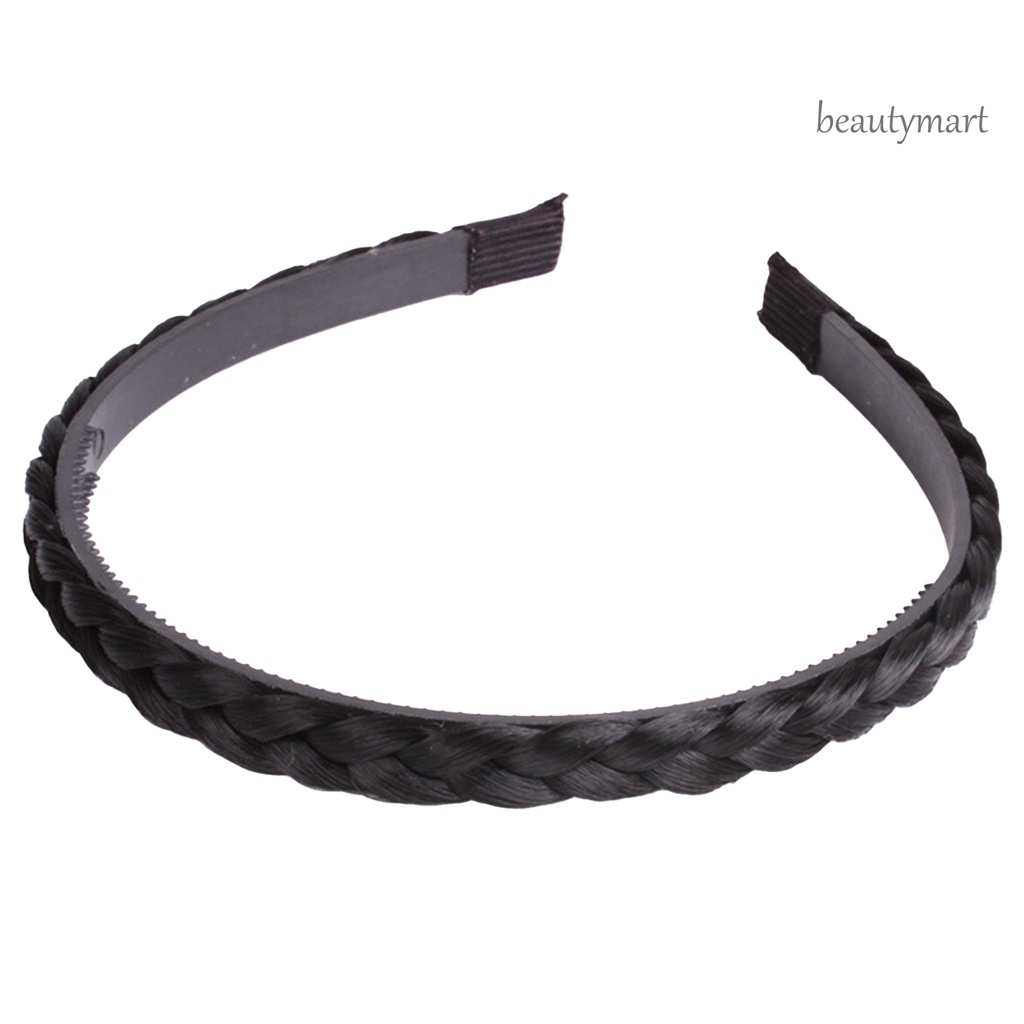 Băng Đô Cài Tóc Kiểu Thắt Bím Bằng Sợi Tổng Hợp Dài 1 / 1.5 / 1.8cm Thời Trang Cho Nữ