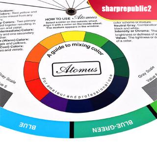 Magic Palette Coloring Matching Guide Colors Mixing Wheel Selection Board
