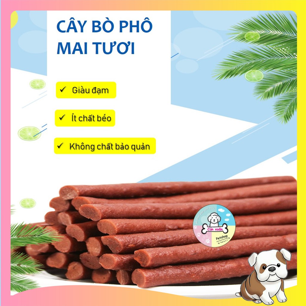 Bánh thưởng cho chó Captain (Que bò nhân phô mai) (túi 500g)