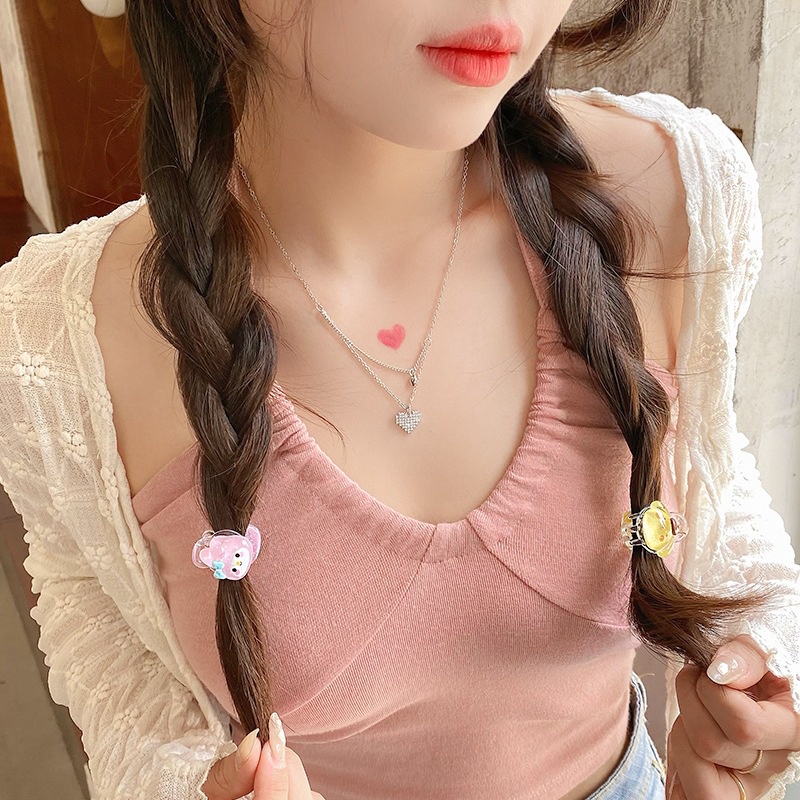 SANRIO Kẹp Tóc Hình Cá Mập Trong Suốt Bằng Acrylic Dễ Thương