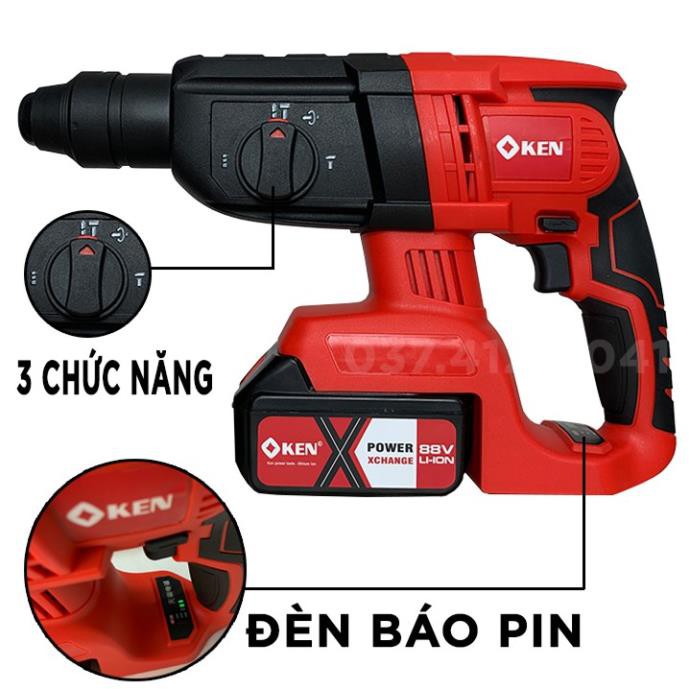 Máy khoan bê tông pin động cơ không than