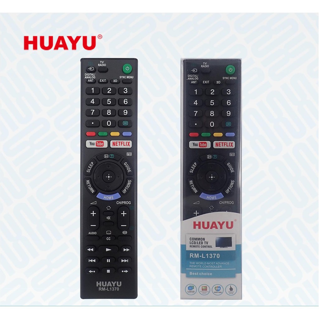 [FREESHIP 50K]_REMOTE ĐIỀU KHIỂN TIVI SONY SMART HUAYU RM-L1370 THAY THẾ RMT-TX300P