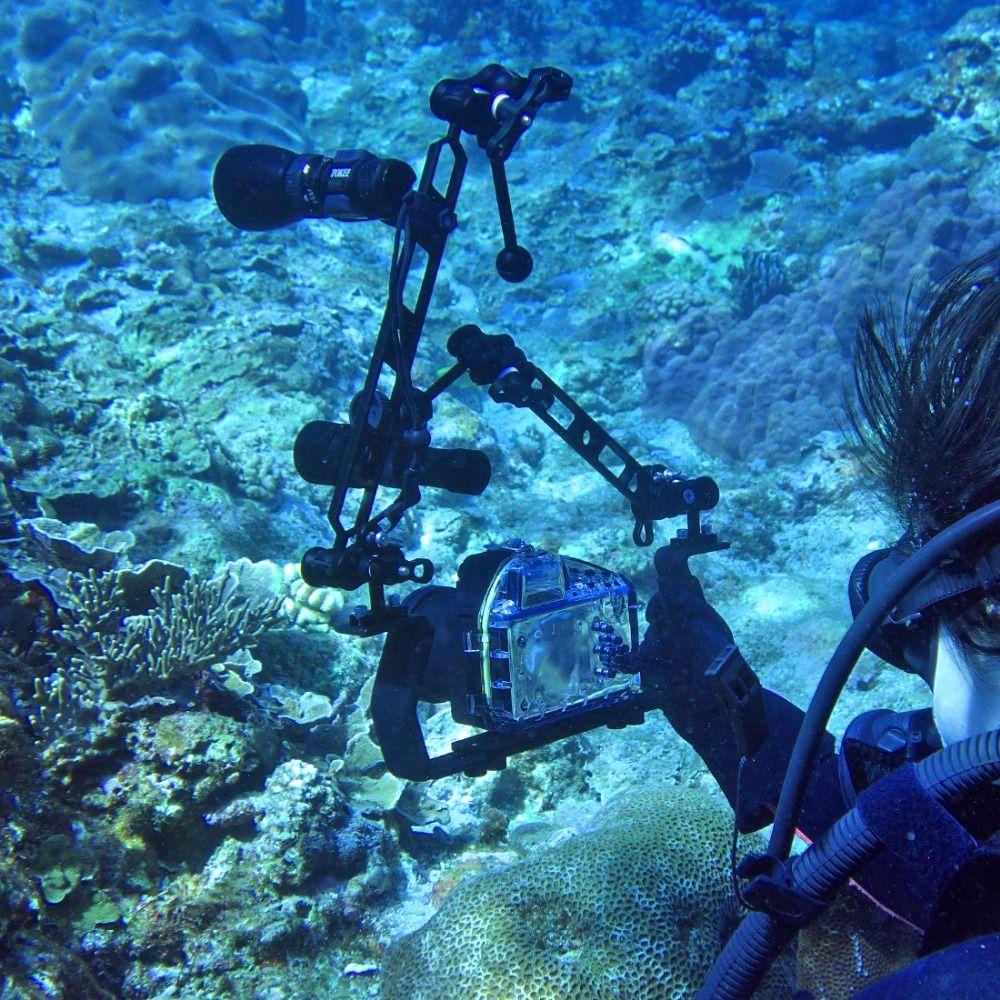 BTLIMER Giá Đỡ Đèn Pin Dưới Nước Bằng Nhôm