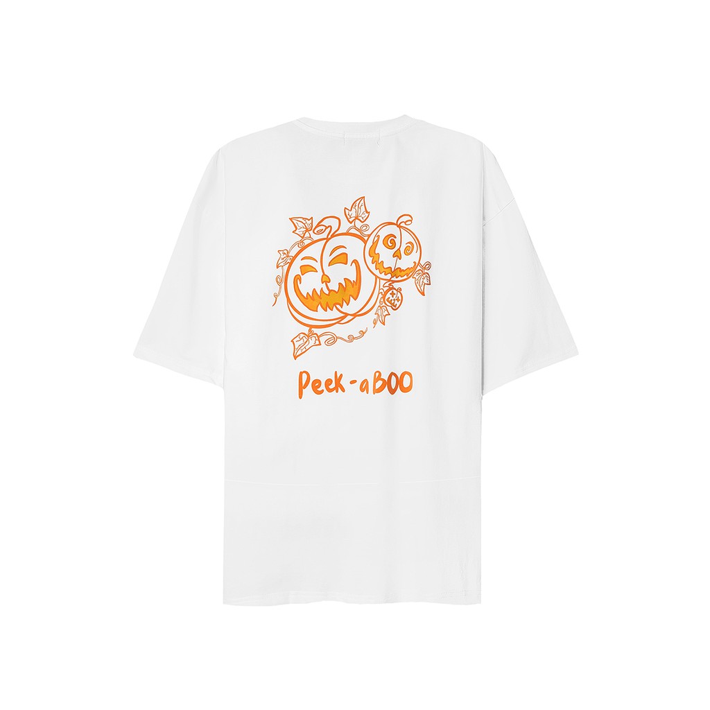 Áo Tay Lỡ Nam MYO Vải Cotton In Hình Spooky Pumpkin