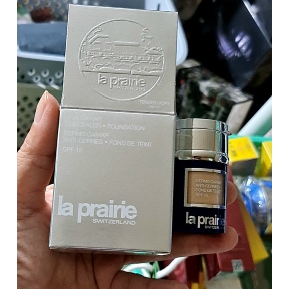 Xả kho Kem nền La Prairie Skin Caviar Concealer Foundation SPF 15 che phủ mọi khuyết điểm tặng vial