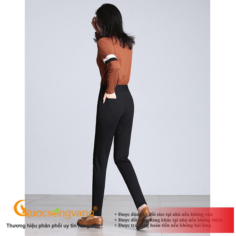 Quần tây công sở nữ màu đen quần tây nữ baggy GLQ095 Cuocsongvang