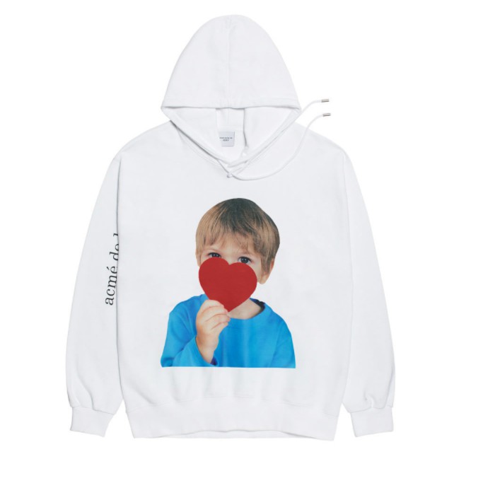 ÁO KHOÁC CÓ MŨ ADLV BABY FACE HOODIE WHITE HEART