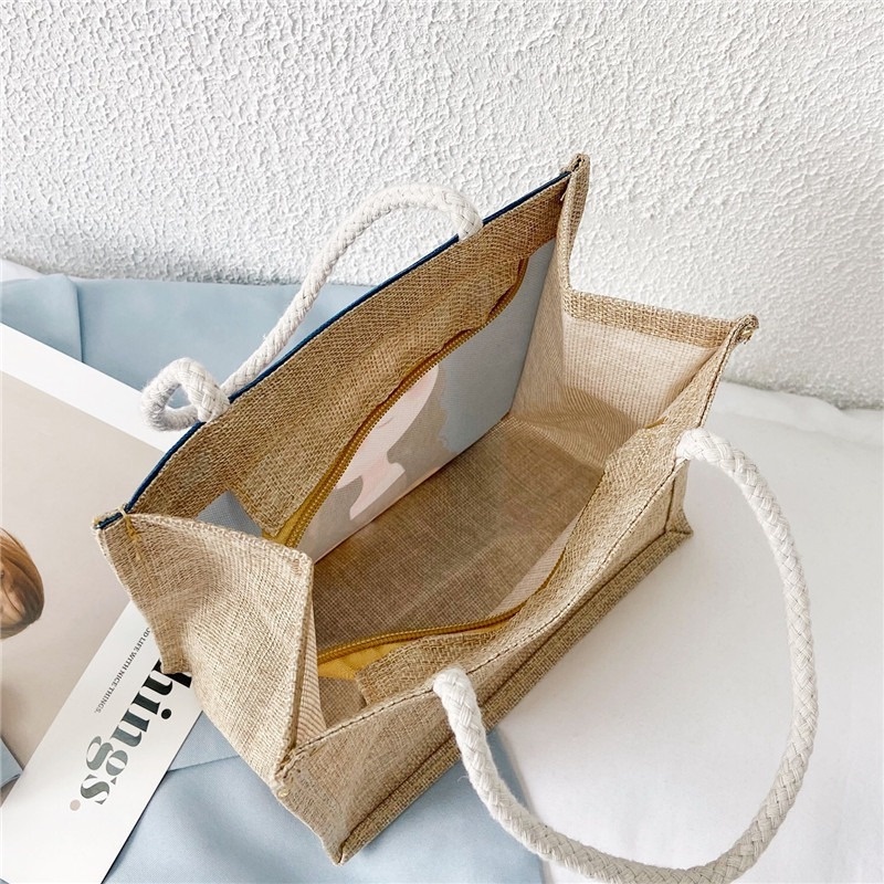 Túi cói mini đi biển nữ đẹp đi chơi thời trang dễ thương cute cá tính phong cách Vintage