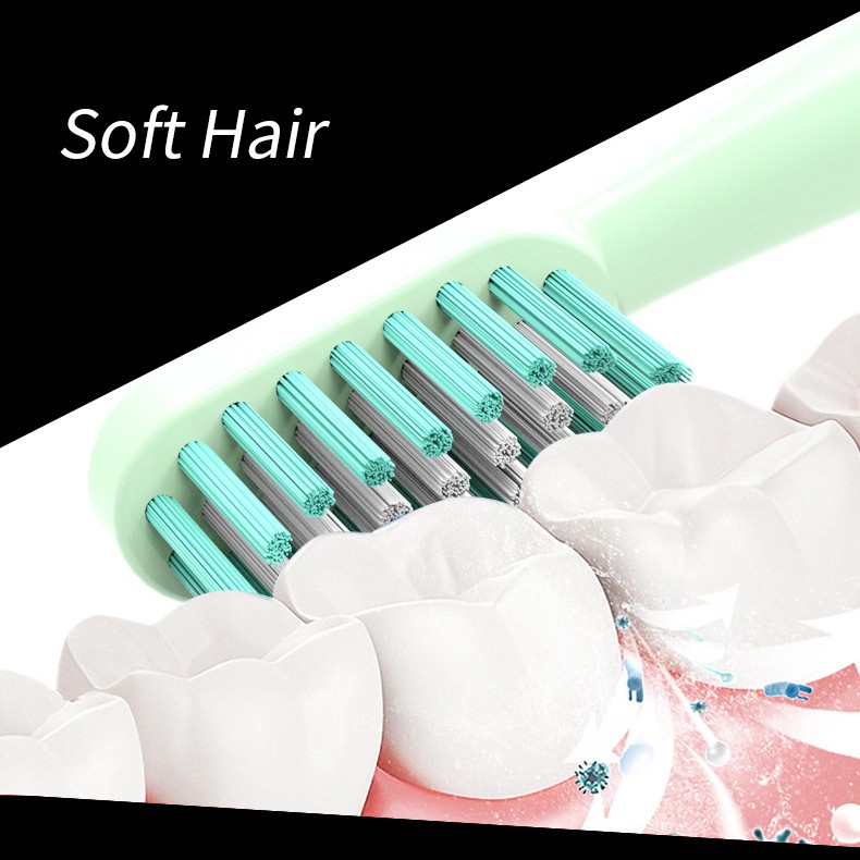 Bàn chải đánh răng điện siêu âm Pffee chống nước IPX7 5 chế độ hỗ trợ sạc không dây