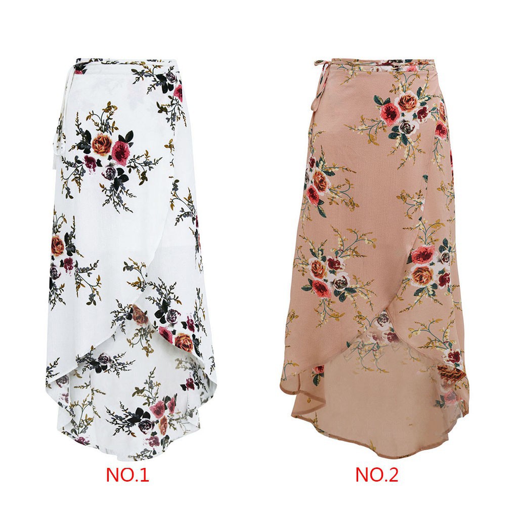 Chân váy Maxi xẻ tà form dài họa tiết hoa thời trang cho nữ | BigBuy360 - bigbuy360.vn