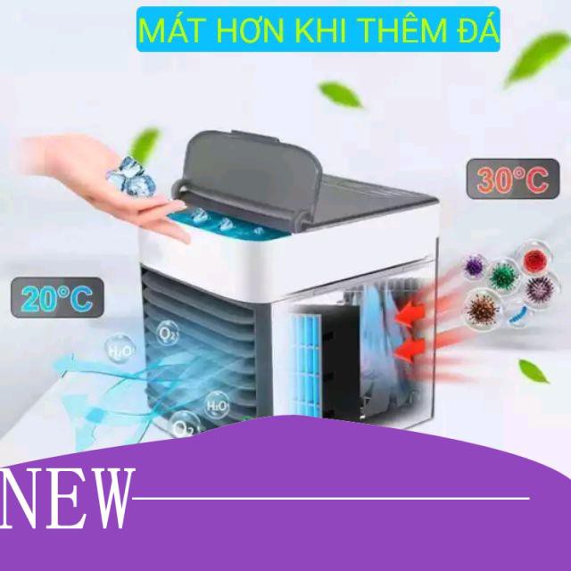 【Hàng sẵn sàng】 Quạt điều hòa hơi nước mini 3 tốc độ có đèn đổi 7 màu Hàng mới năm 2020 thôi bay nóng mùa hè