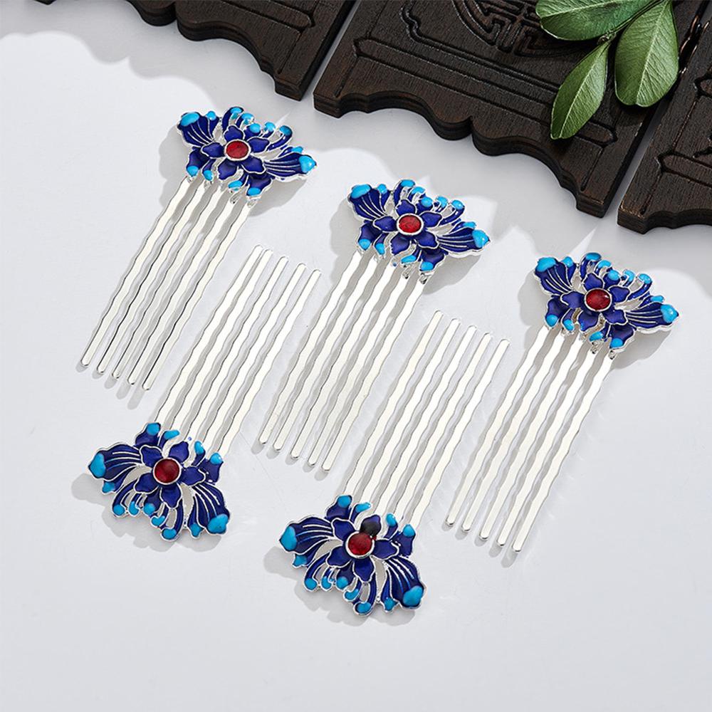 Trâm Cài Tóc Đính Hoa Sen Phong Cách Hanfu Truyền Thống Trung Hoa
