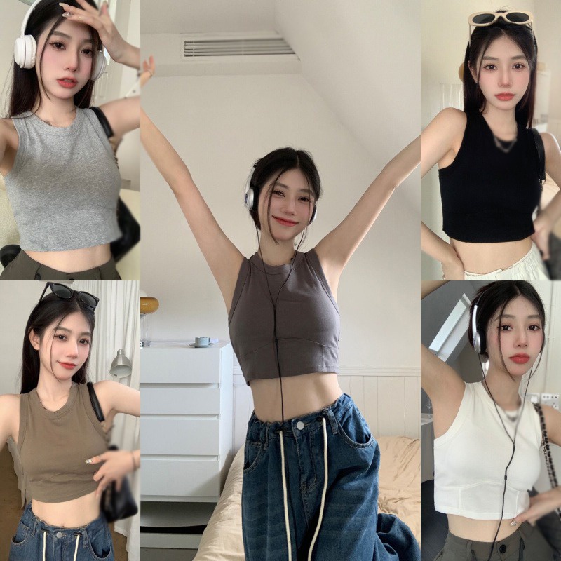 Áo Tank Top Thể Thao Màu Sắc Thời Trang Mùa Hè Cho Nữ