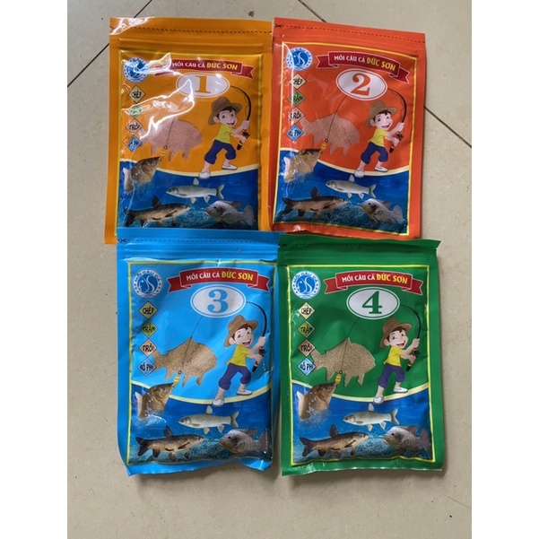 MỒI CÂU CÁ ĐỨC SƠN SIÊU NHẬY DỄ DÀNG SỬ DỤNG VÀ ĐÃ ĐƯỢC CHỨNG NHẬN QUA NHIỀU NĂM SỐ 1 SỐ 2 SỐ 3 SỐ 4