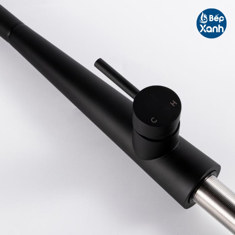 [FREESHIP HCM] Vòi Rửa Chén Nóng Lạnh Dây Rút Ecalite EF-K149B - Màu Đen