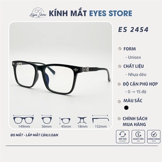 Gọng kính cận nam nữ eyesstore 2454 - nhựa dẻo