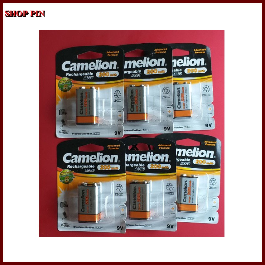 Pin sạc Camelion 9V màu vàng (1 vỉ /viên), Pin sạc,Pin 9V, Pin Camelion,panasonic