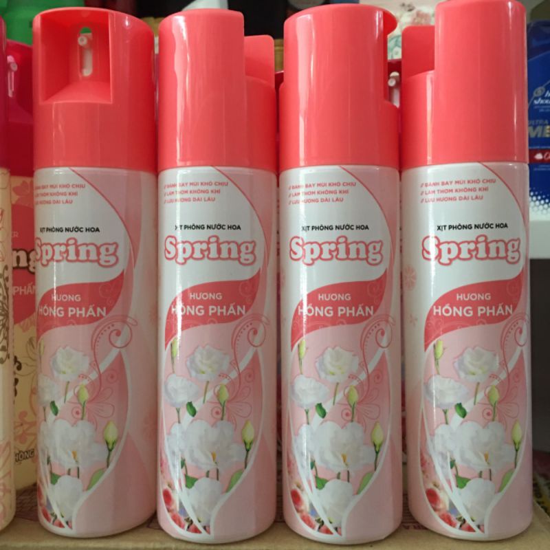 Nước xịt phòng Spring hương Hồng phấn chai 250ml