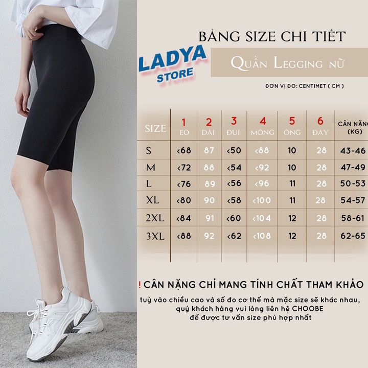 Quần legging ngố umi khóa sườn cạp cao thời trang nữ LADYA STORE M402