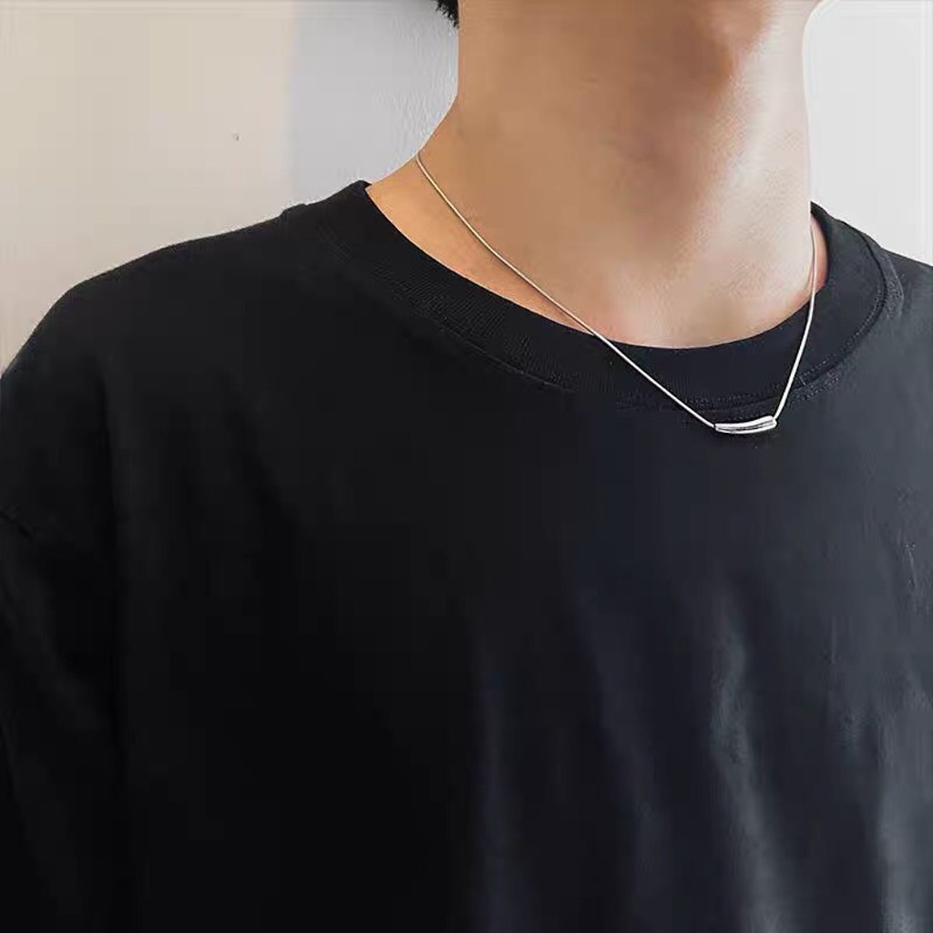 Dây chuyền nam nữ thời trang, Vòng cổ cà tím nhỏ thiết kế đơn giản sang trọng, Cá tính, Unisex