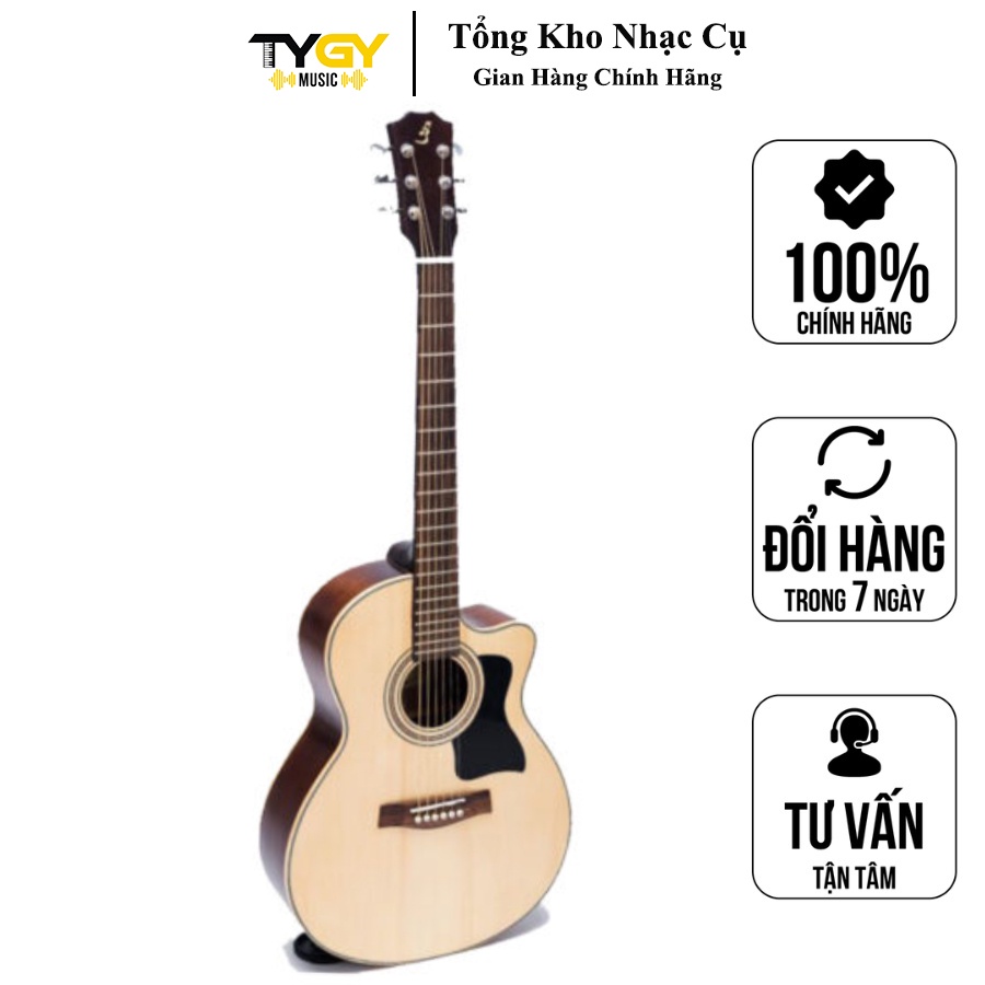 Đàn Guitar Acoustic Ba Đờn J150 ( Tặng bao mỏng, capo, pic, ty chỉnh cần )