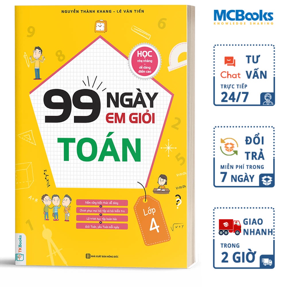 Sách - 99 Ngày Em Giỏi Toán Lớp 4 - TKBooks