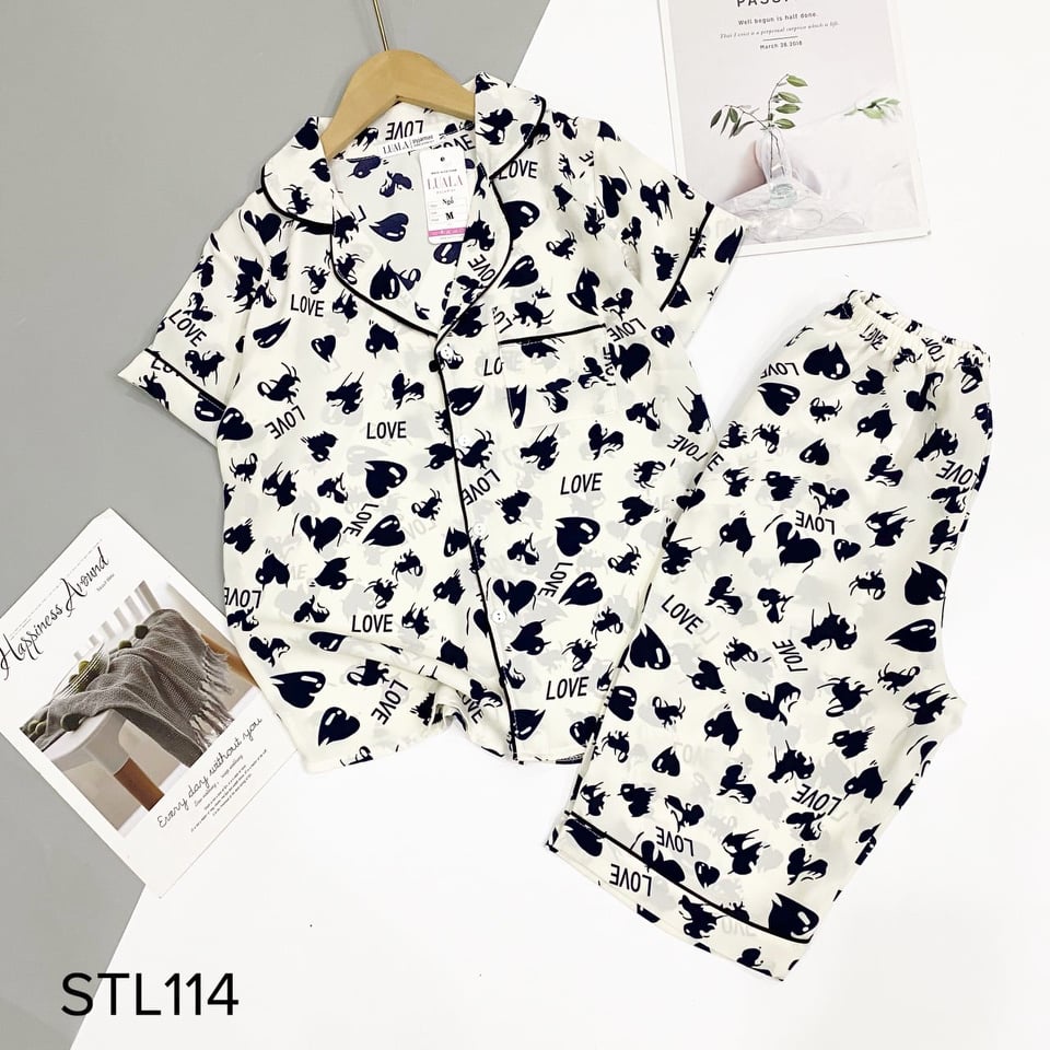 Bộ Pijama lửng mặt nhà chất Mango cao cấp có size | BigBuy360 - bigbuy360.vn