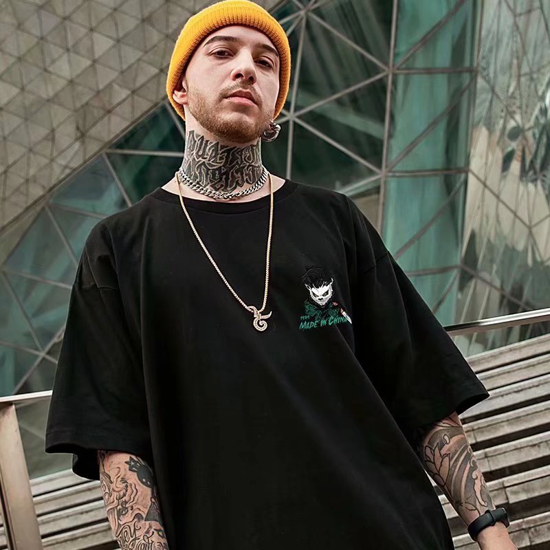 Áo Thun Tay Ngắn Dáng Rộng In Chữ Phong Cách Hàn Quốc Thời Trang Mùa Hè Cho Nam Và Nữ [M-8XL]