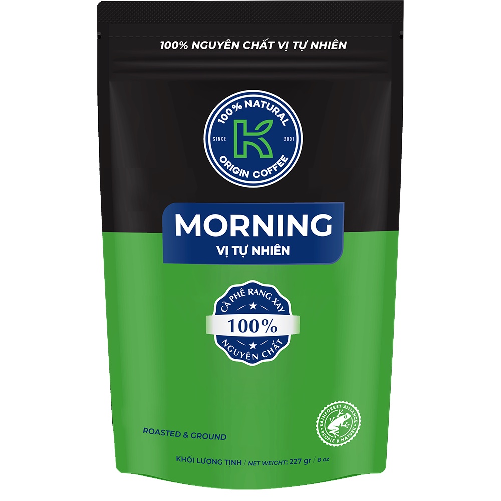 Cà Phê Rang Xay K Coffee Morning 227g - Cà phê nguyên chất - Vị tự nhiên