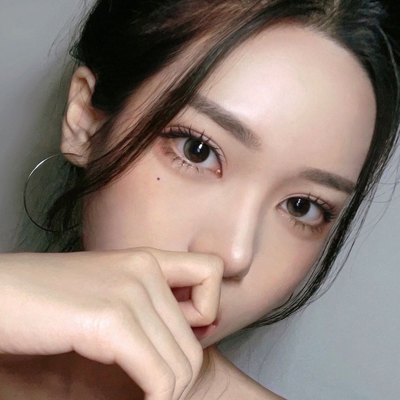 Lens Vân Nước JOY NUDE BROWN Áp Tròng Tự Nhiên Nội Địa Hàn LENSTOWN HSD 1 Tháng Ẩm Cao Phù Hợp Mắt Nhạy Cảm